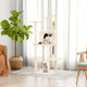 Vidaxl -Katzenmöbel mit Sisal -Kratzerposten 144,5 cm Creme -Colored