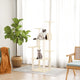 Vidaxl -Katzenmöbel mit Sisal -Kratzerpfosten 153 cm creme -gelenkt