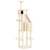 Vidaxl -Katzenmöbel mit Sisal -Kratzer -Posts 201 cm Creme -Colored