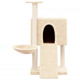 Vidaxl -Katzenmöbel mit Sisal -Kratzerpfosten 96 cm creme -gelenkt - afbeelding 3