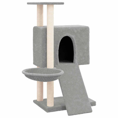 Vidaxl -Katzenmöbel mit Sisal -Kratzerpfosten 96 cm hellgrau