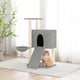 Vidaxl -Katzenmöbel mit Sisal -Kratzerpfosten 96 cm hellgrau