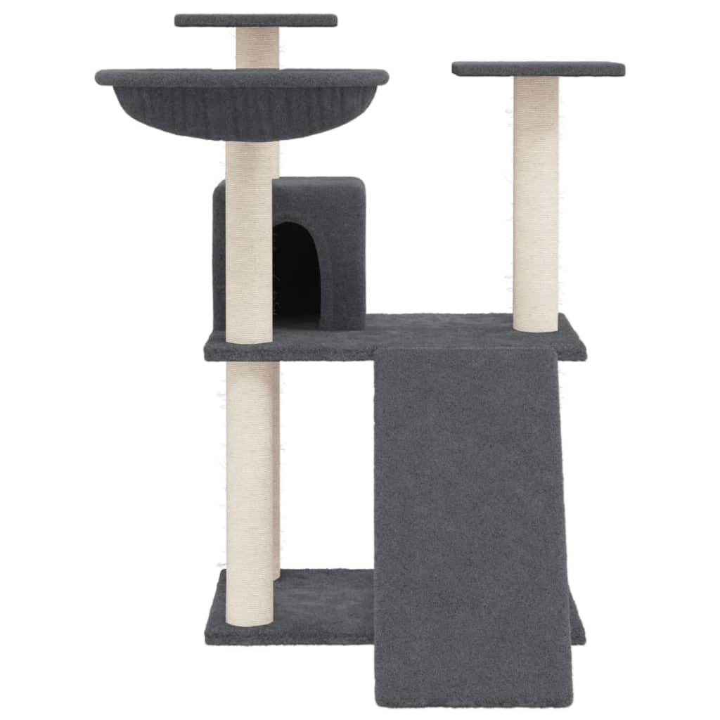 Vidaxl -Katzenmöbel mit Sisal -Kratzerpfosten 83 cm dunkelgrau