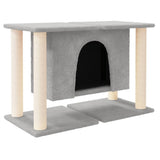 Vidaxl -Katzenmöbel mit Sisal -Kratzerpfosten 50 cm hellgrau - afbeelding 2