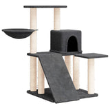 Vidaxl -Katzenmöbel mit Sisal -Kratzerpfosten 82 cm dunkelgrau - afbeelding 2