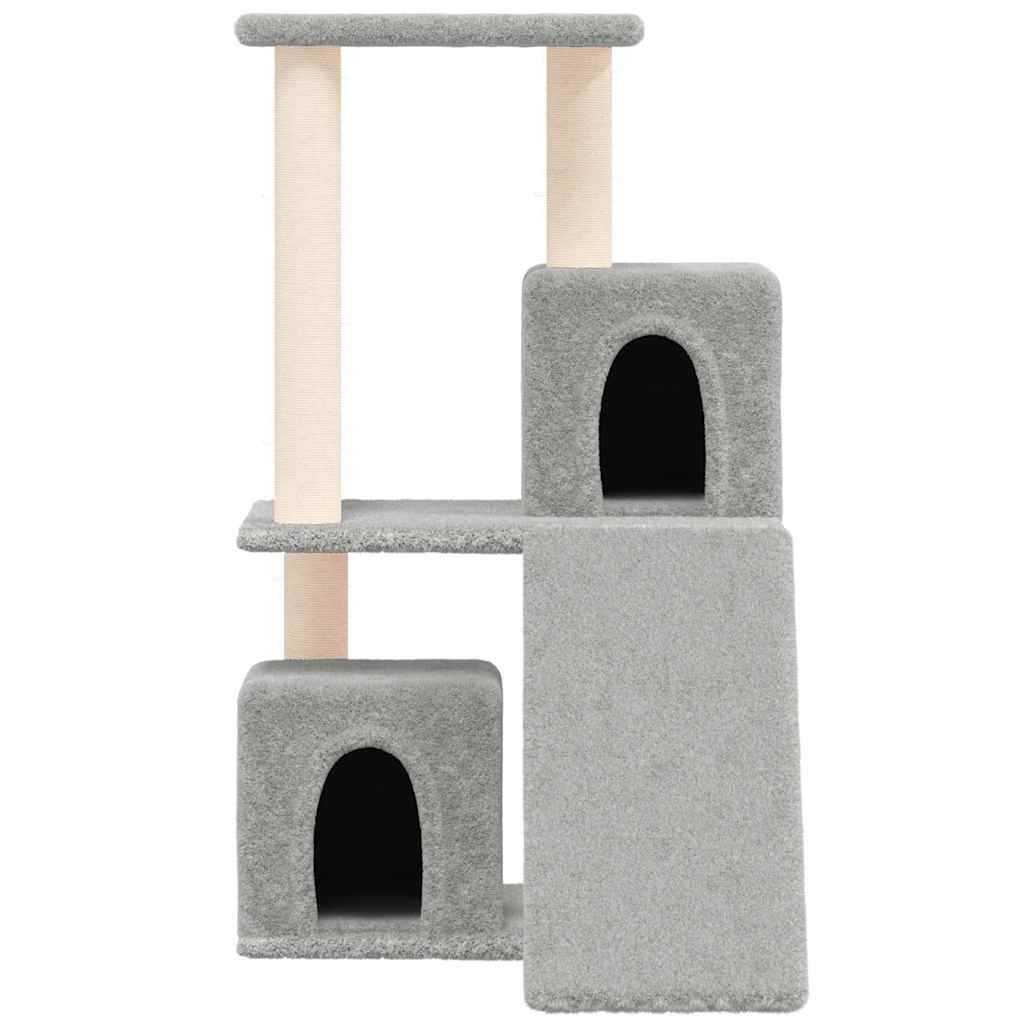 Vidaxl -Katzenmöbel mit Sisal -Kratzerpfosten 82 cm hellgrau