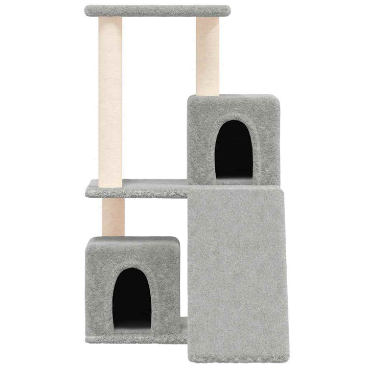 Vidaxl -Katzenmöbel mit Sisal -Kratzerpfosten 82 cm hellgrau