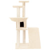 Vidaxl -Katzenmöbel mit Sisal -Kratzerposten 94 cm creme -gelenkt