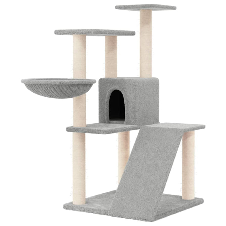 Vidaxl -Katzenmöbel mit Sisal -Kratzern 94 cm hellgrau