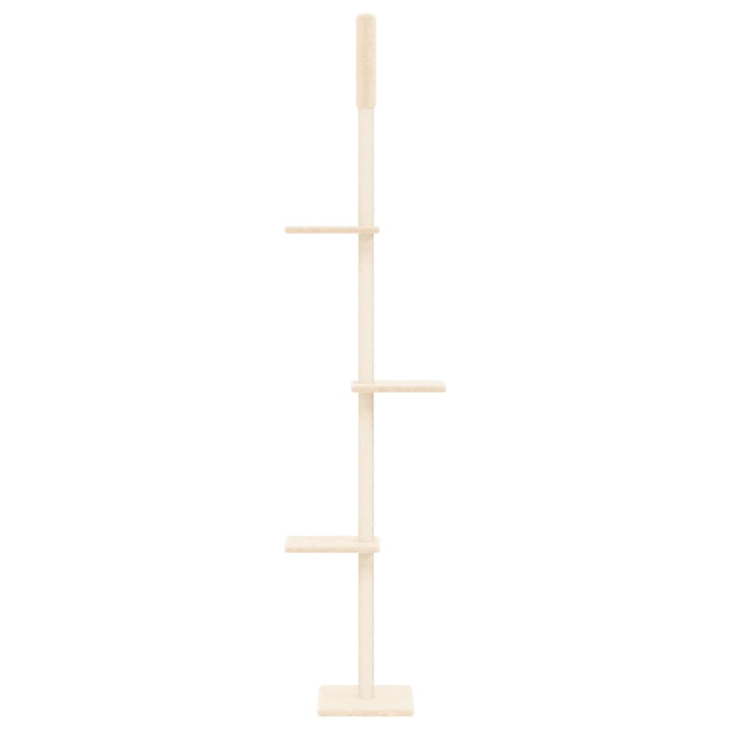 Vidaxl Cat Möbel Floor zu Decke 267.5-297,5 cm cremefarben