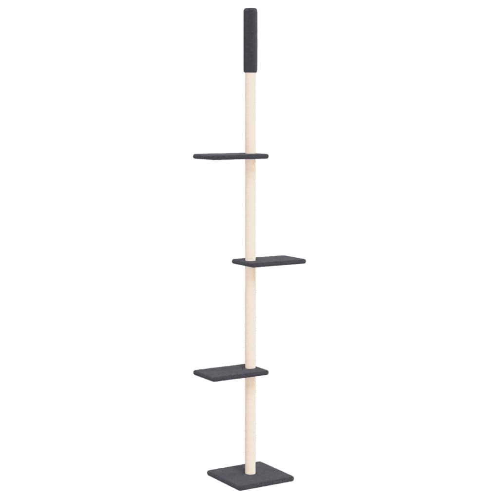 Vidaxl Cat Möbel Boden bis Decke 267.5-297,5 cm dunkelgrau