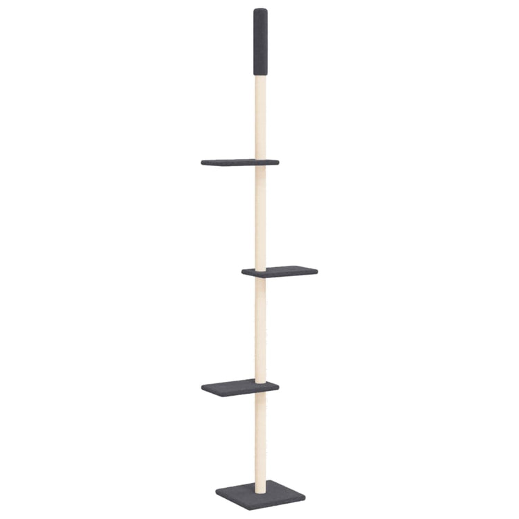 Vidaxl Cat Möbel Boden bis Decke 267.5-297,5 cm dunkelgrau