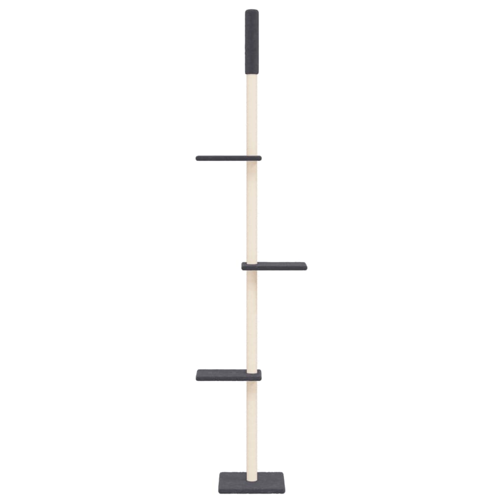 Vidaxl Cat Möbel Boden bis Decke 267.5-297,5 cm dunkelgrau