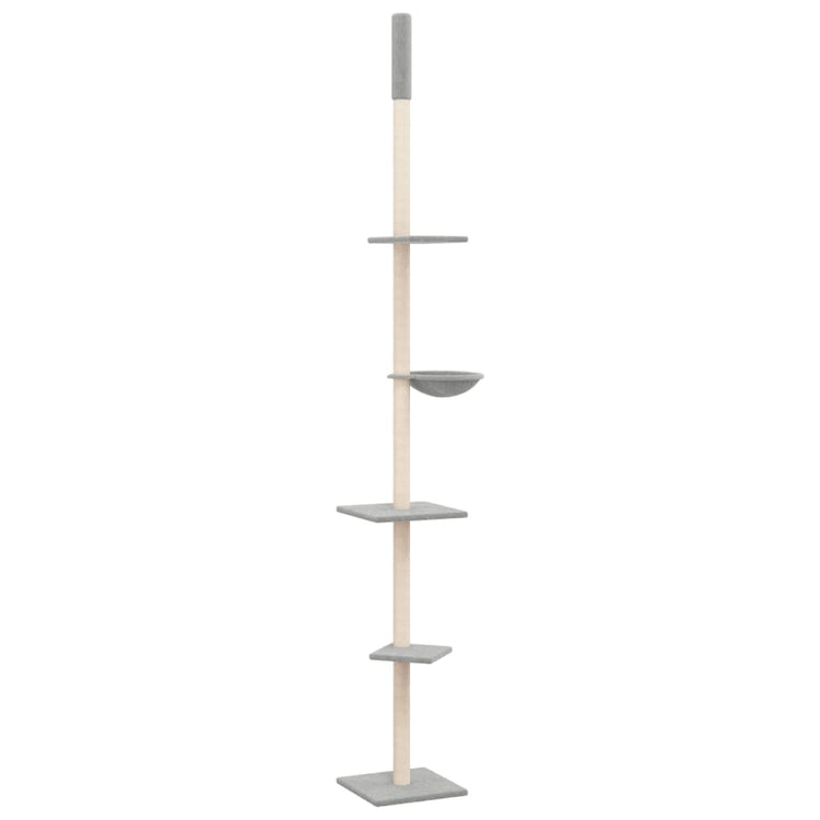 Vidaxl Cat Möbel Boden bis Decke 263.5-289,5 cm hellgrau