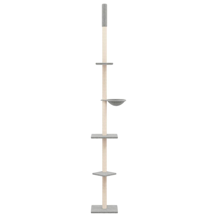 Vidaxl Cat Möbel Boden bis Decke 263.5-289,5 cm hellgrau