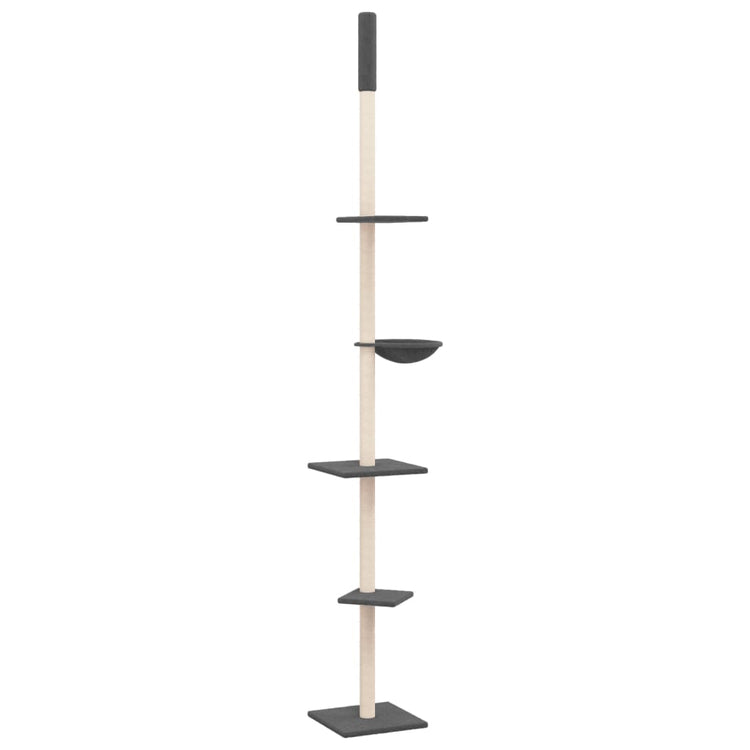 Vidaxl Cat Möbel Boden bis Decke 263.5-289,5 cm dunkelgrau