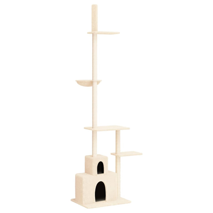 VIDAXL-Katzenmöbel Boden bis Decke 250,5-276,5 cm cremefarben