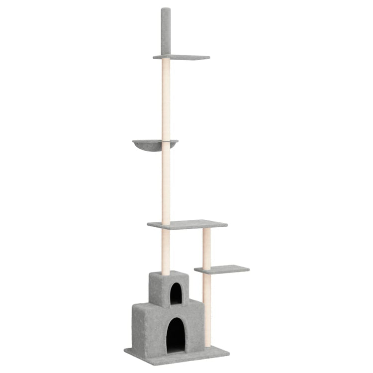 Vidaxl Cat Möbel Boden bis Decke 250,5-276,5 cm hellgrau