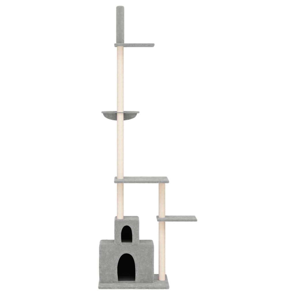 Vidaxl Cat Möbel Boden bis Decke 250,5-276,5 cm hellgrau