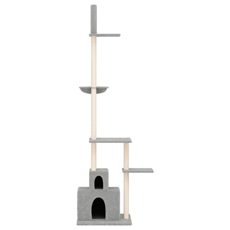 Vidaxl Cat Möbel Boden bis Decke 250,5-276,5 cm hellgrau