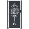 VIDAXL -Port 105x180 cm mit Baumdesign -Stahl -Anthrazit -Verschärfen