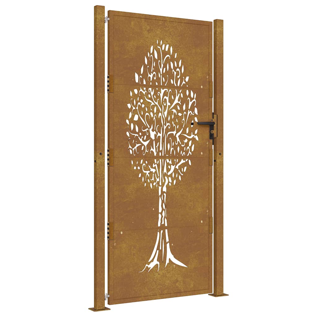 Vidaxl Poort 105x180 cm Baumdesign Cortenstaal