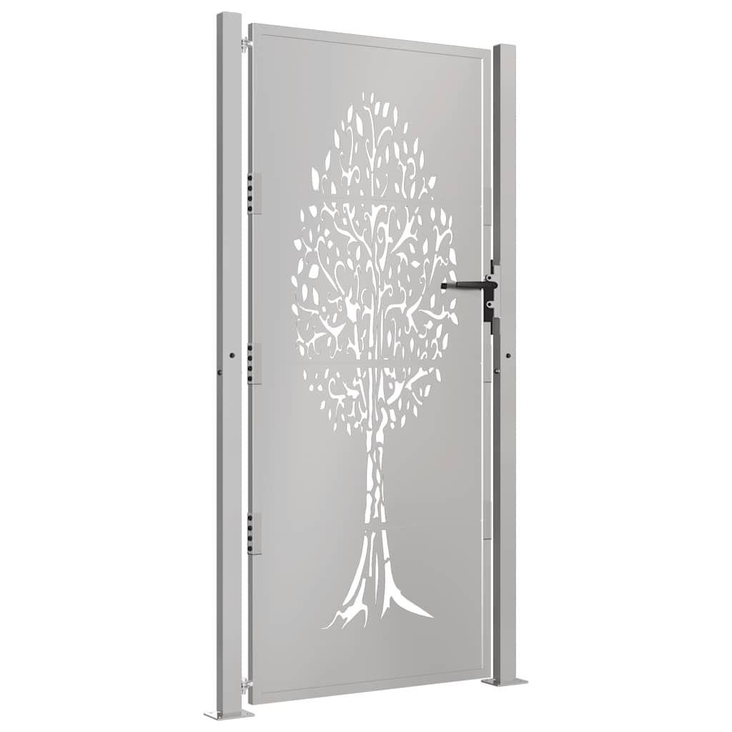 Vidaxl Poort 105x205 cm Cortenstaal Boom Design