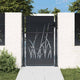 Vidaxl Port 105x130 cm mit Grasdesign Stahl Anthrazit -geläutet