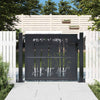 VIDAXL-Anschluss mit Bamboo-Design 105x80 cm Stahl Anthrazitfarben