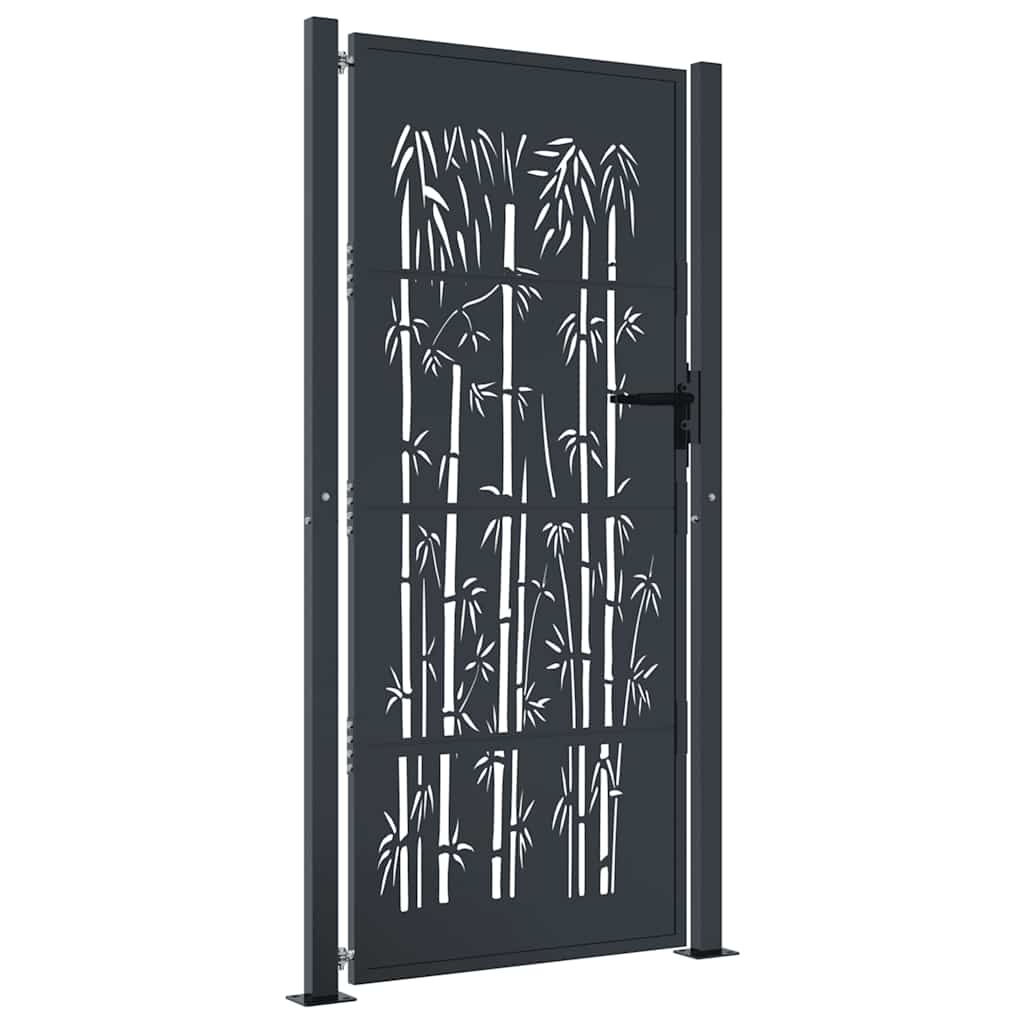 VIDAXL-Anschluss mit Bamboo-Design 105x205 cm Stahl anthrazitfarben