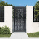 VIDAXL-Anschluss mit Bamboo-Design 105x205 cm Stahl anthrazitfarben