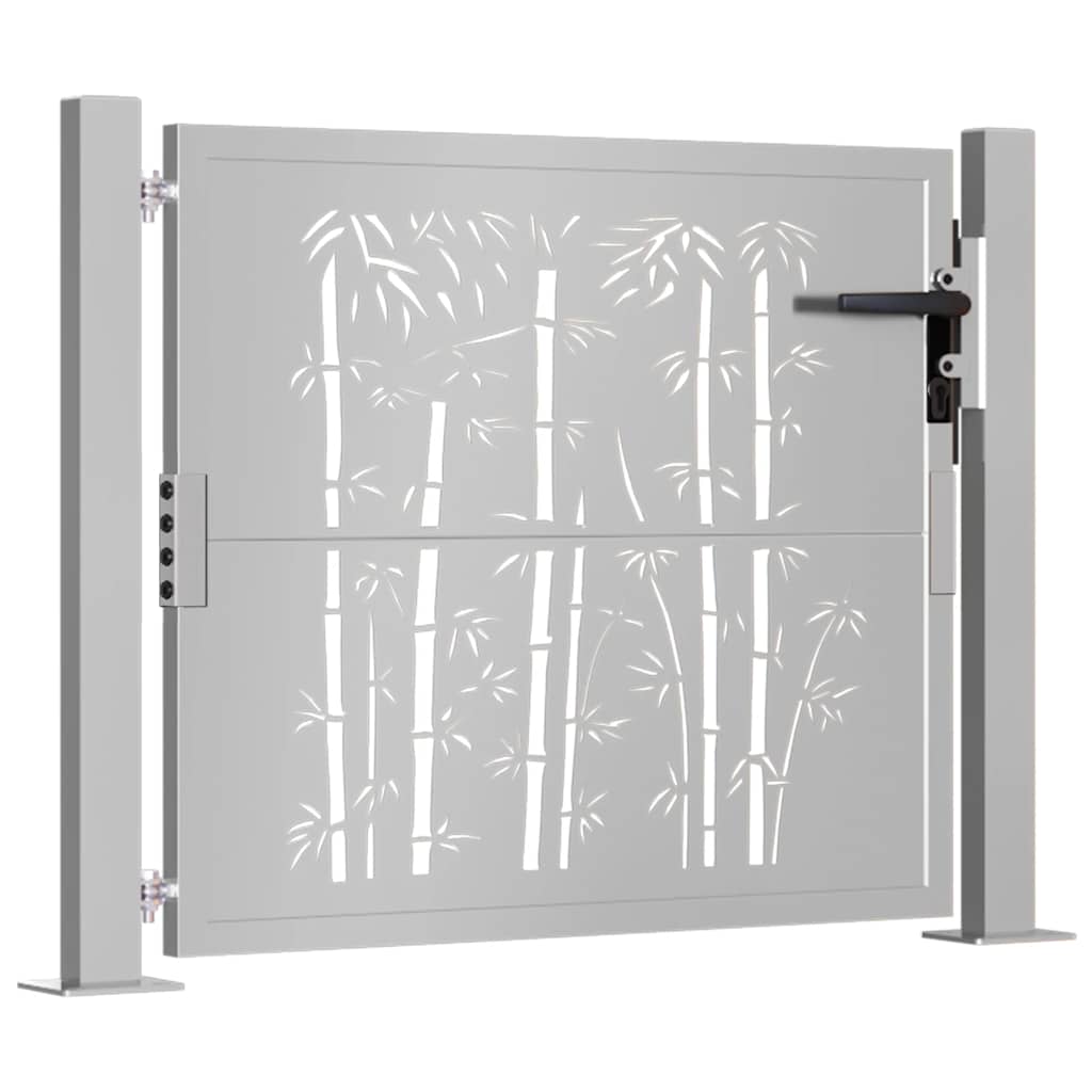 VIDAXL -Anschluss mit Bamboo -Design 105x80 cm Corten Stahl