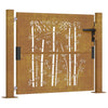 VIDAXL -Anschluss mit Bamboo -Design 105x105 cm Corten Stahl