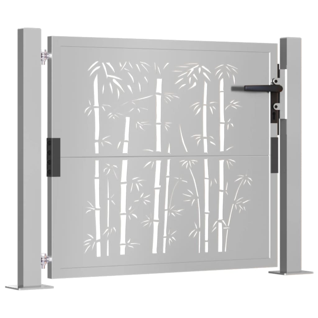 VIDAXL -Anschluss mit Bamboo -Design 105x105 cm Corten Stahl