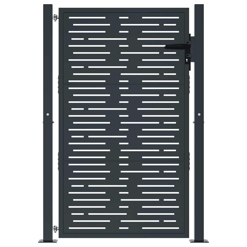 VIDAXL -Anschluss 105x155 cm mit quadratischer Stahl -Anthrazit -gelöscht