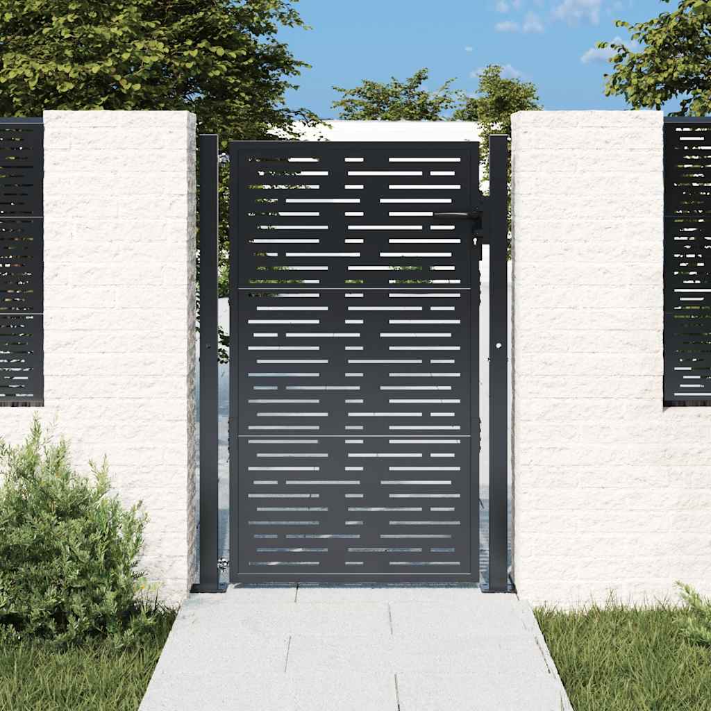 VIDAXL -Anschluss 105x155 cm mit quadratischer Stahl -Anthrazit -gelöscht