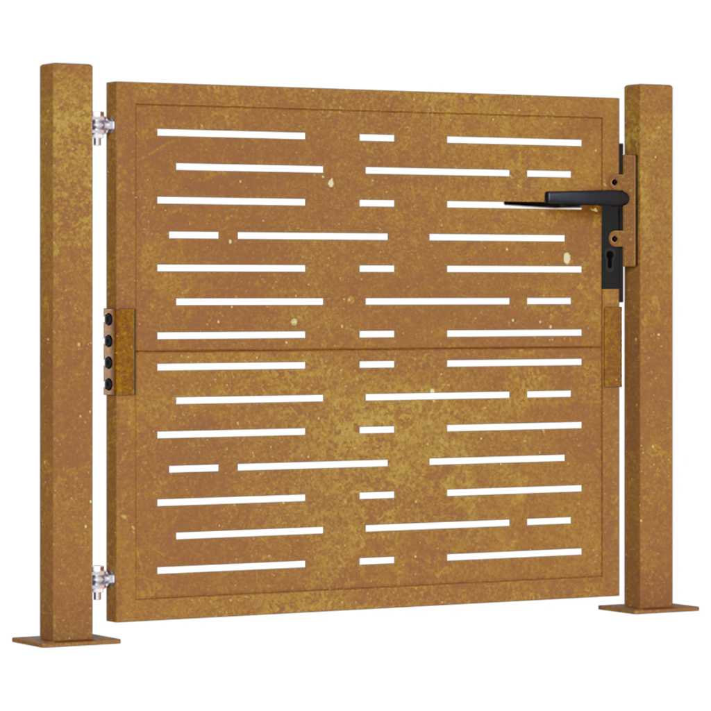 Vidaxl Port Square 105x80 cm Corten Stahl