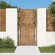 Vidaxl Port 105x205 cm Quadrat Corten Stahl