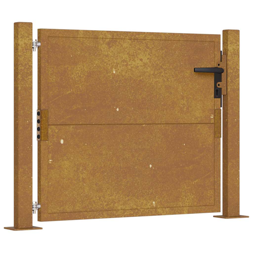 Vidaxl -Port 105x80 cm Cortenstahl