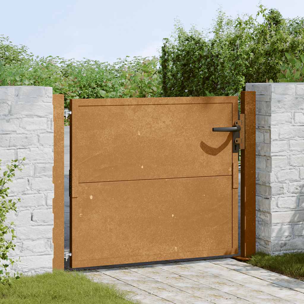 Vidaxl -Anschluss 105x105 cm Cortenstahl