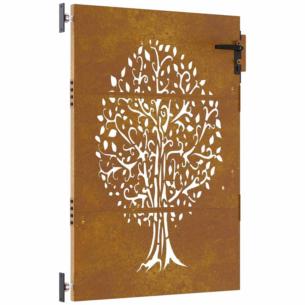 Vidaxl Poort 85x125 cm Baumdesign Cortenstaal
