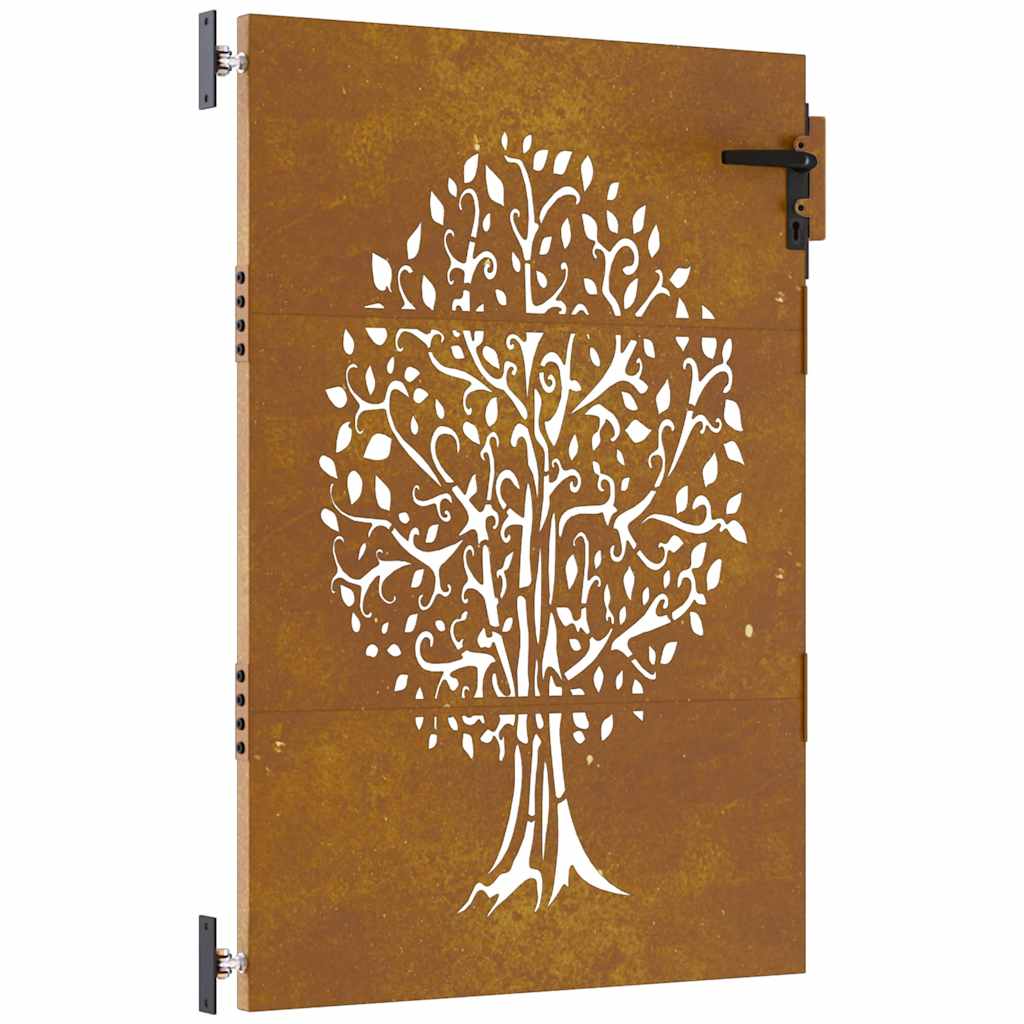 Vidaxl Poort 85x150 cm Baumdesign Cortenstaal