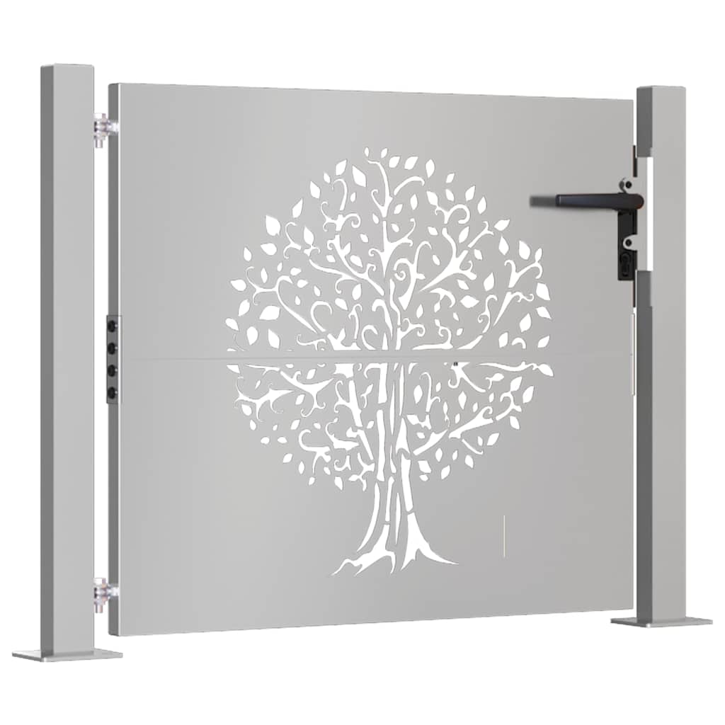 Vidaxl Poort 105x80 cm Baumdesign Cortenstaal
