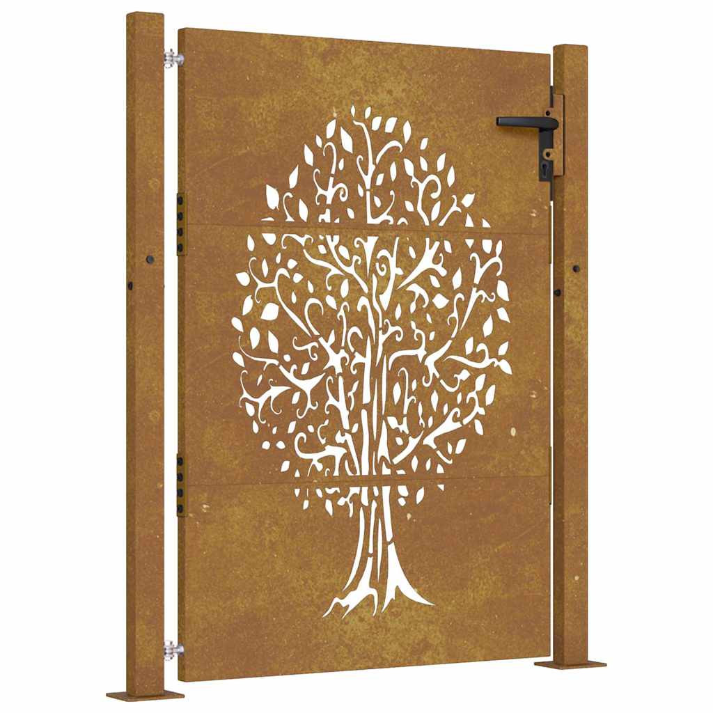 Vidaxl Poort 105x155 cm Baumdesign Cortenstaal
