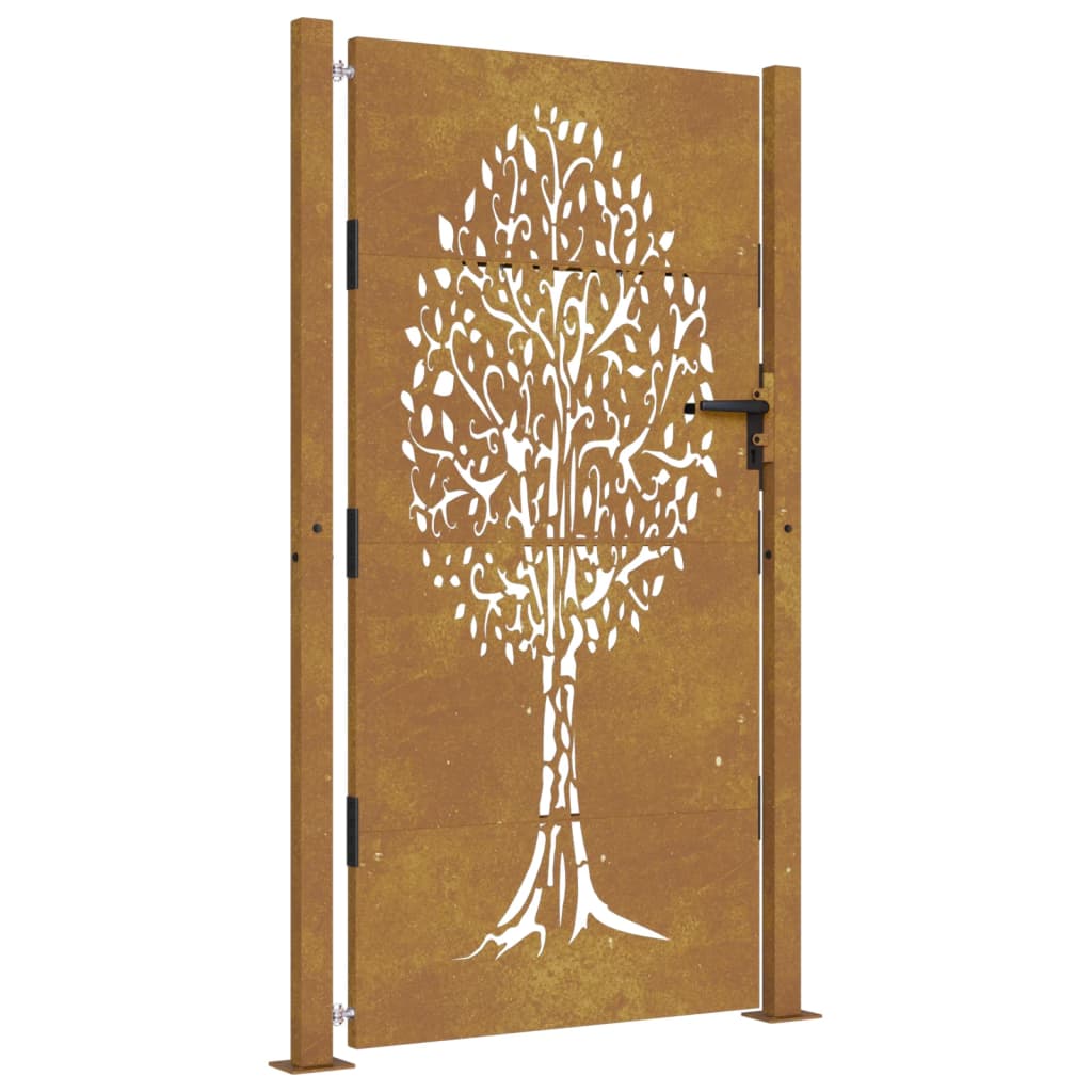 Vidaxl Poort 105x180 cm Baumdesign Cortenstaal