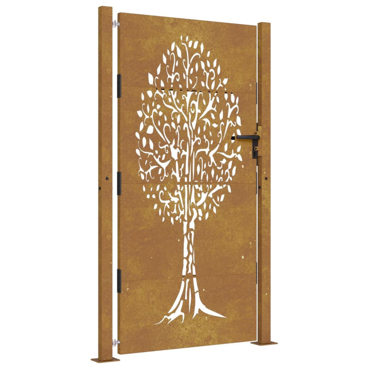 Vidaxl Poort 105x180 cm Baumdesign Cortenstaal