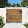 Vidaxl Poort 85x100 cm Grasdesign Cortenstaal