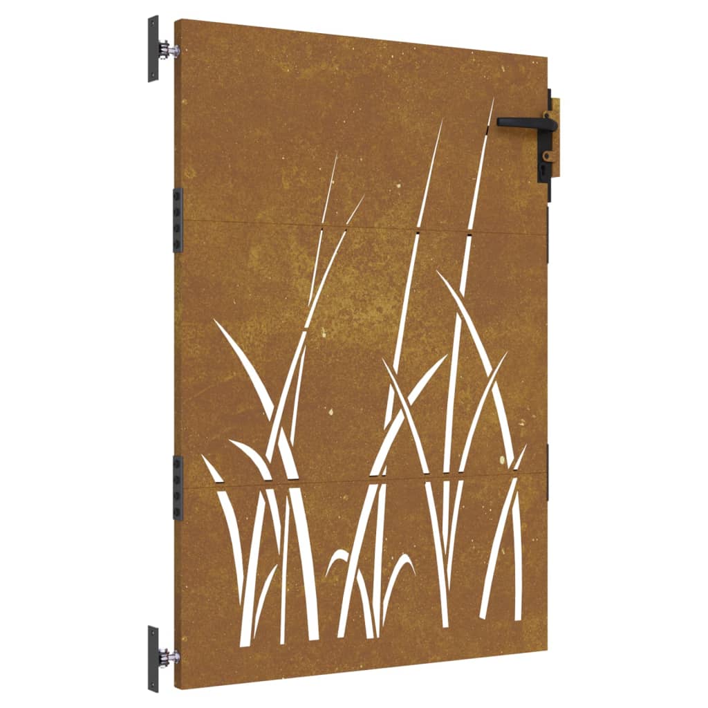 Vidaxl Poort 85x150 cm Grasdesign Cortenstaal