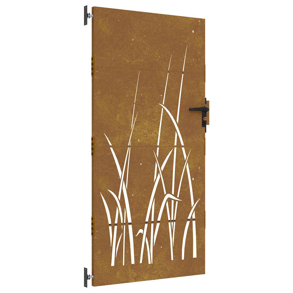 Vidaxl -Port 85x200 cm Grasdesign Cortenstaal