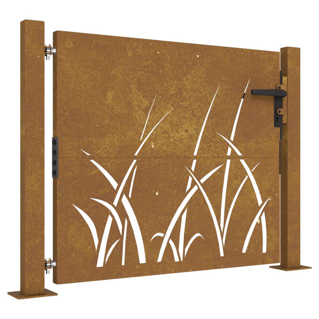 Vidaxl Port 105x80 cm Grasdesign Cortenstaal